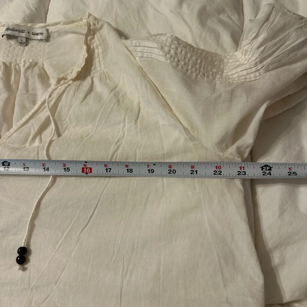 Madewell x Warm Pintuck Women's Top - Size L - Picture 11 of 12